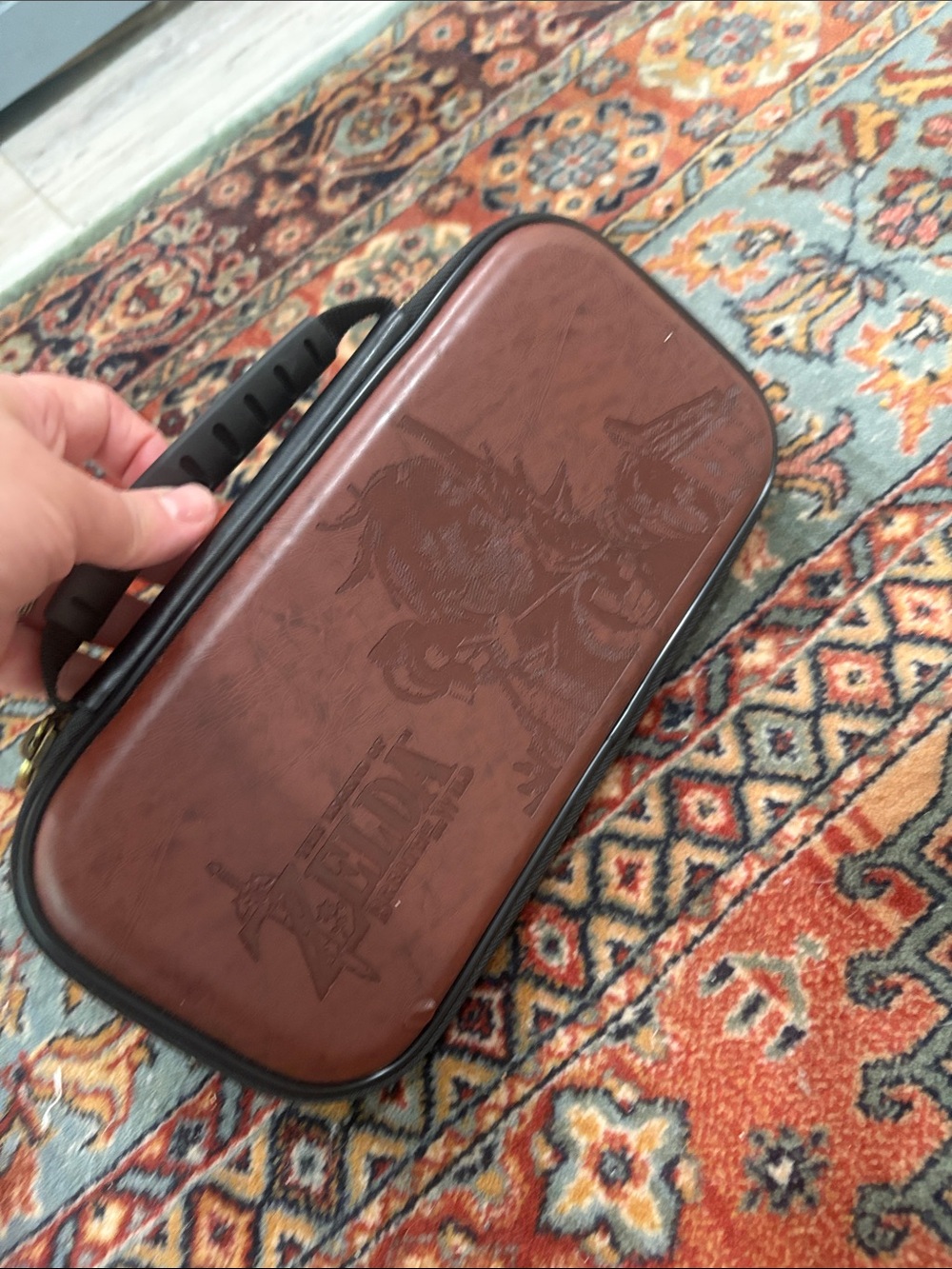 Legend of Zelda Breath Of The Wild Nintendo Switch Deluxe Leather Travel Case
